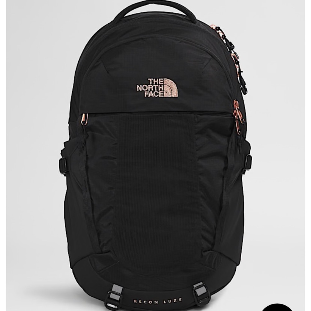 North Face Women’s Recon Luxe in Black with Metallic Hardware!